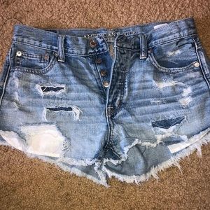 American Eagle high waisted Jean shorts
